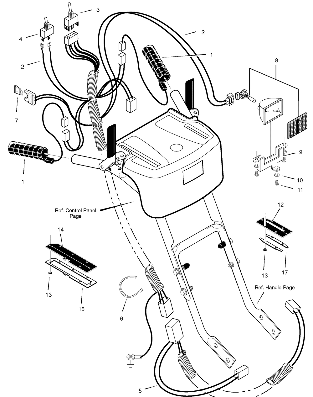 Wiring Diagram and Parts List for 632130X16D 2005 Briggs and Stratton Snow Blower